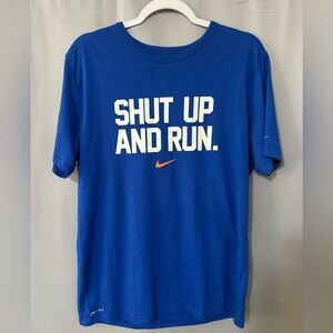 Nike “Shut Up And Run” Dri-Fit Tee Men’s Large Blue